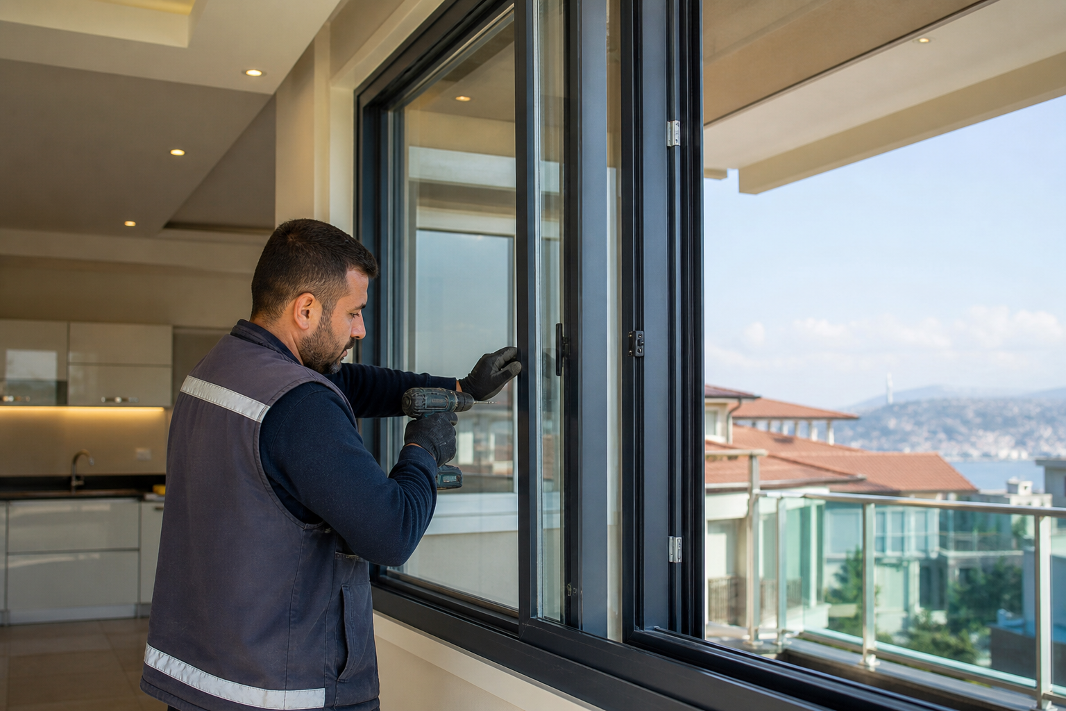 Ayvalık cam balkon ve doğrama